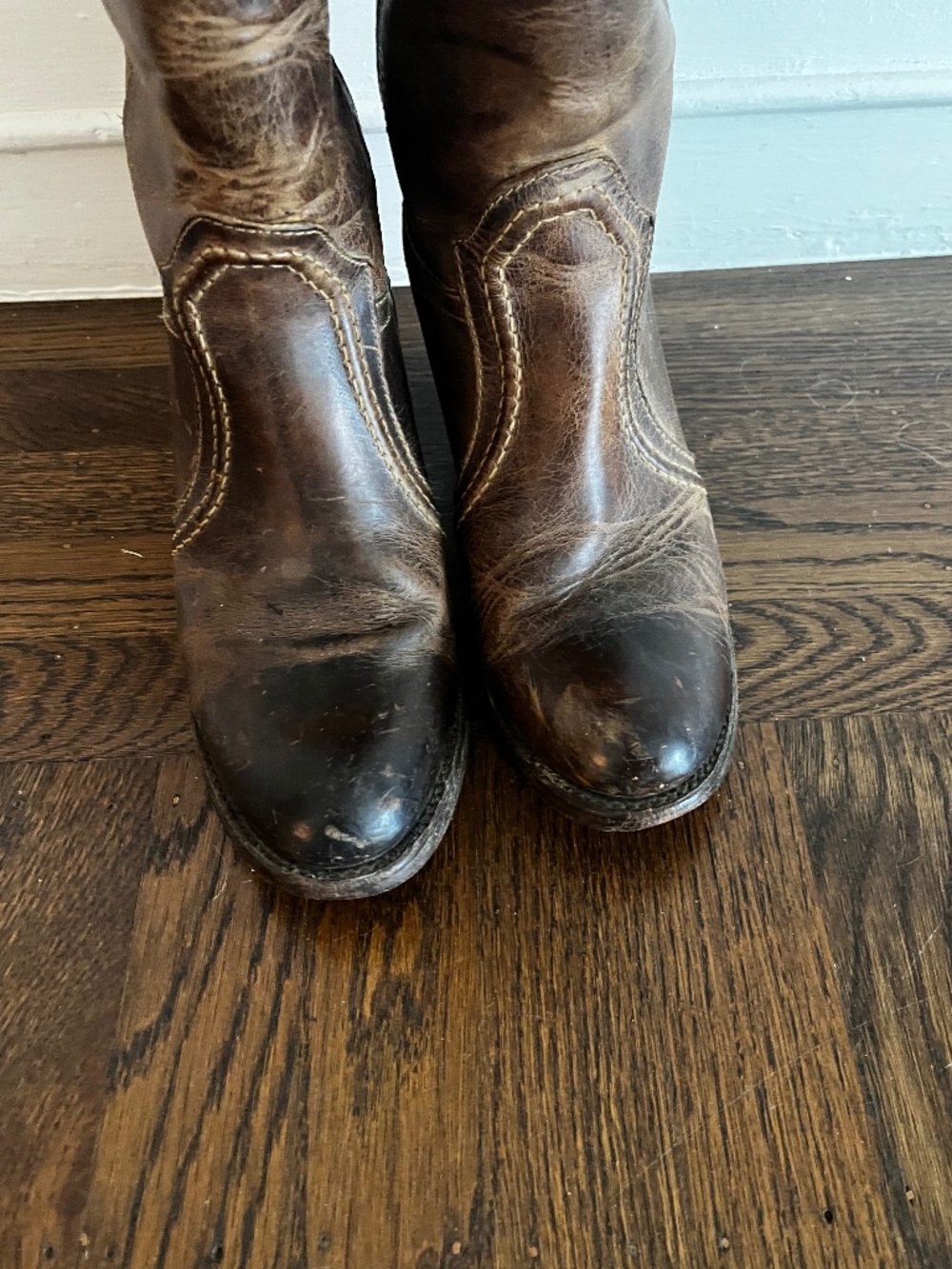 Antique brown Frye Jane 14L Boots - Picture 4 of 10